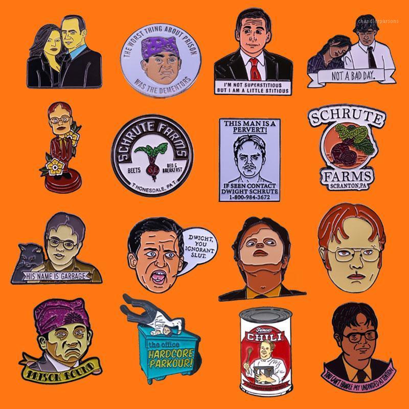 

Pins, Brooches Funny Office Enamel Pins Cute Anime Metal Cartoon Brooch Backpack Hat Bag Collar Lapel Badges Men Women Fashion Jewelry Gifts