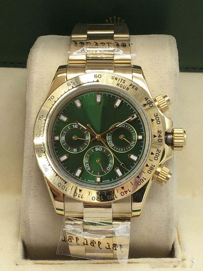 

2021 New luxury high quality watch, automatic movement, sports and leisure gold stainless steel business watch, green dial,, 538