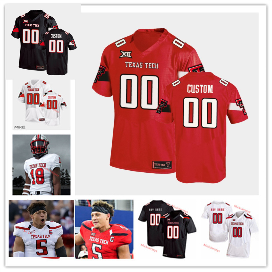 

Custom TTU Texas Tech Football Jersey Zach Thomos Maverick McIvor Alex Hogan Zech McPhearson Donovan Smith Loic Fouonji Seth Collins Colin Schooler Alan Bowman, White with c patch