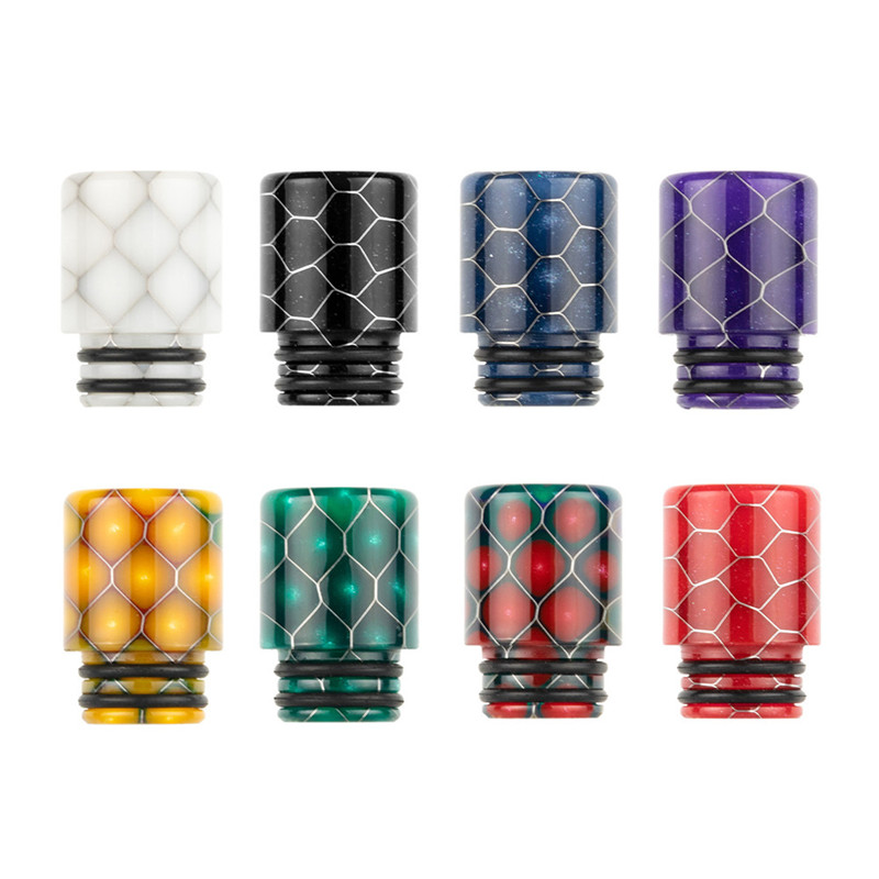 

Serial A Wide Bore Snake Skin Honeycomb Epoxy Resin 810 Drip Tips 510 mouthpiece for TFV12 prince Tank Atomizer RDA RDTA
