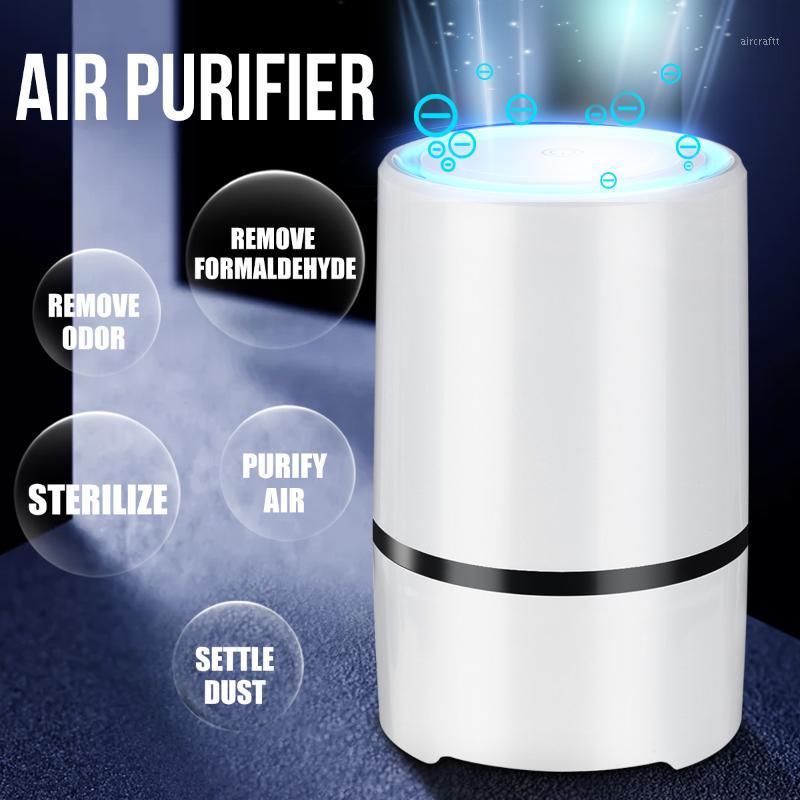 

Air Purifier for Home HEPA Filters Negative Ion Generator Compact Desktop Purifiers Filtration Remove Formaldehyde Smoke Dust1