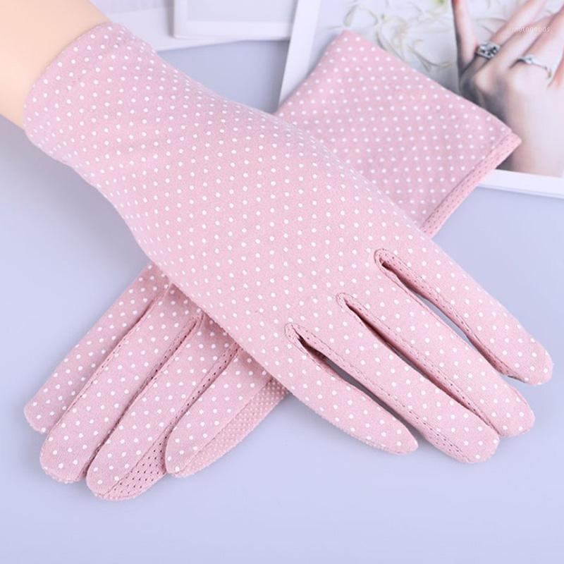 

Spring Summer Driving Gloves Women Touch Screen Thin Cotton Gloves Lace UV Sun Against Non Slip Riding Car1