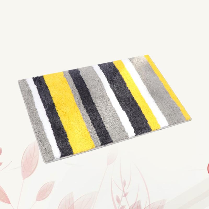 

Microfiber Mat Double Striped Home Living Room Carpet Bathroom Non-Slip Absorbent Pad Bathroom Door Water-absorbing Anti-slip M