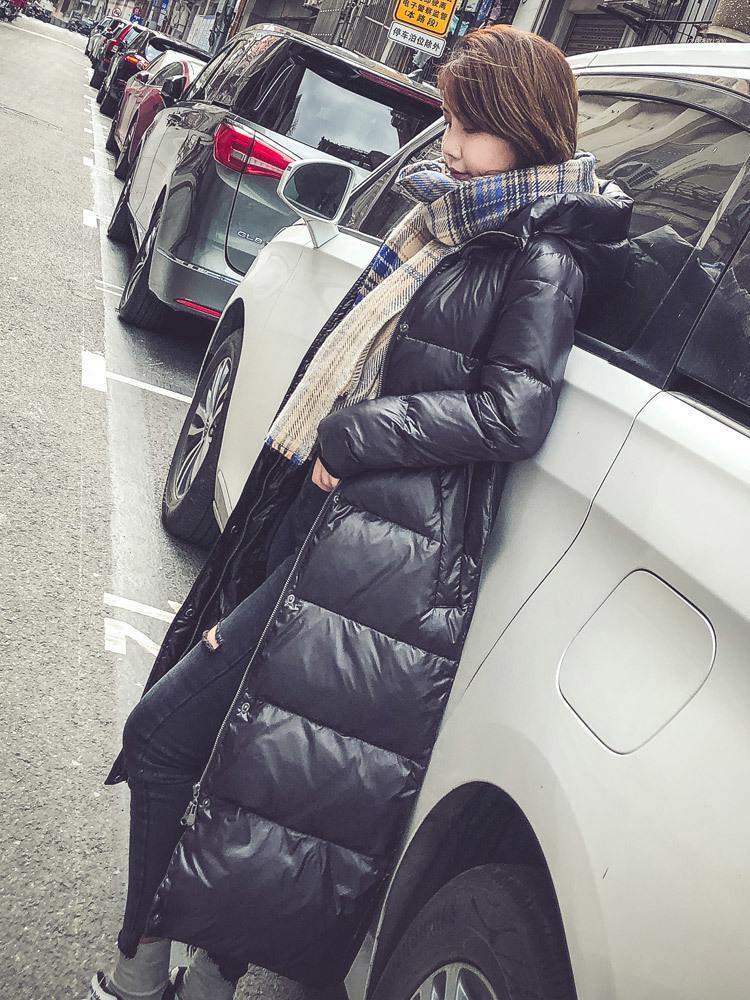 

Women Clothes 2020 Winter Coat Women Duck Down Jacket Korean Puffer Jackets Long Coat Doudoune Femme Hiver MY14941, Black