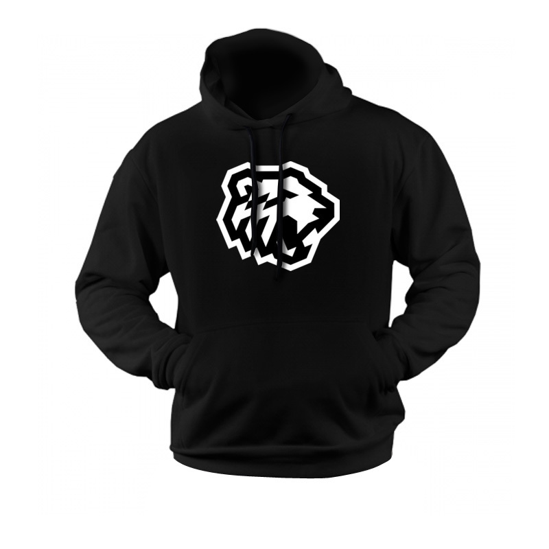 

KHL ice hockey Team printed hoodie men's cotton jacket Traktor X1021, Black