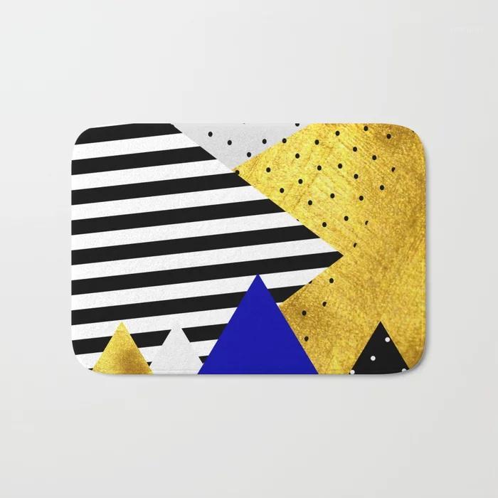 

HOT Bathroom Rugs Fall Abstraction Bath Mat Flannel Absorbent Non Slip Doormat Entrance Door Bath Room Mats1