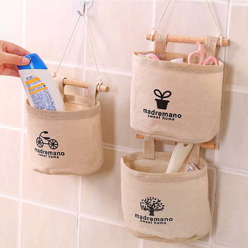 

Hanging storage bag Waterproof Hanging Organizers Sundries Bag Cosmetic Toys Storage Basket Office Organizer home decor