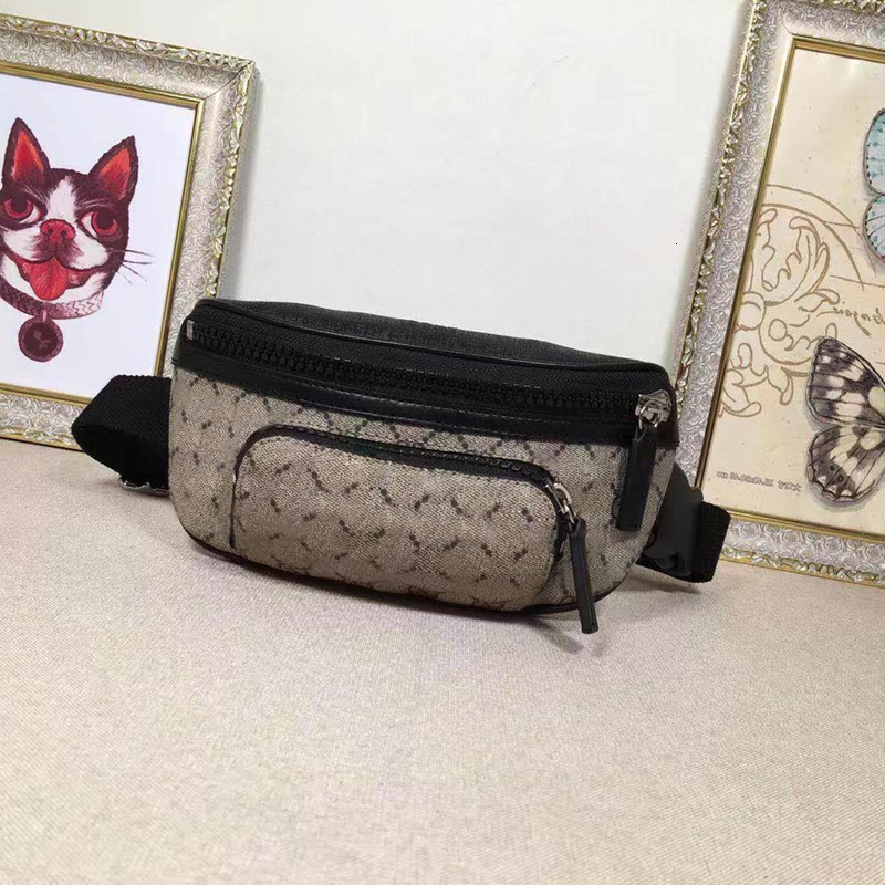 

VANNOGG Classic style mini men and women Waist Bags genuine Leather Bag women fanny pack printed designer Waistpacks for men 450946, With dustbag
