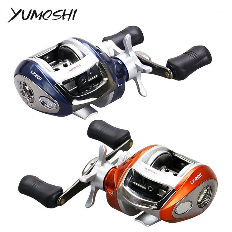 

2020 New Carbon Baitcasting Reel 12+1 BB Super Light Casting Reel Centrifugal And Magnetic Brake System Multiplier Fishing1