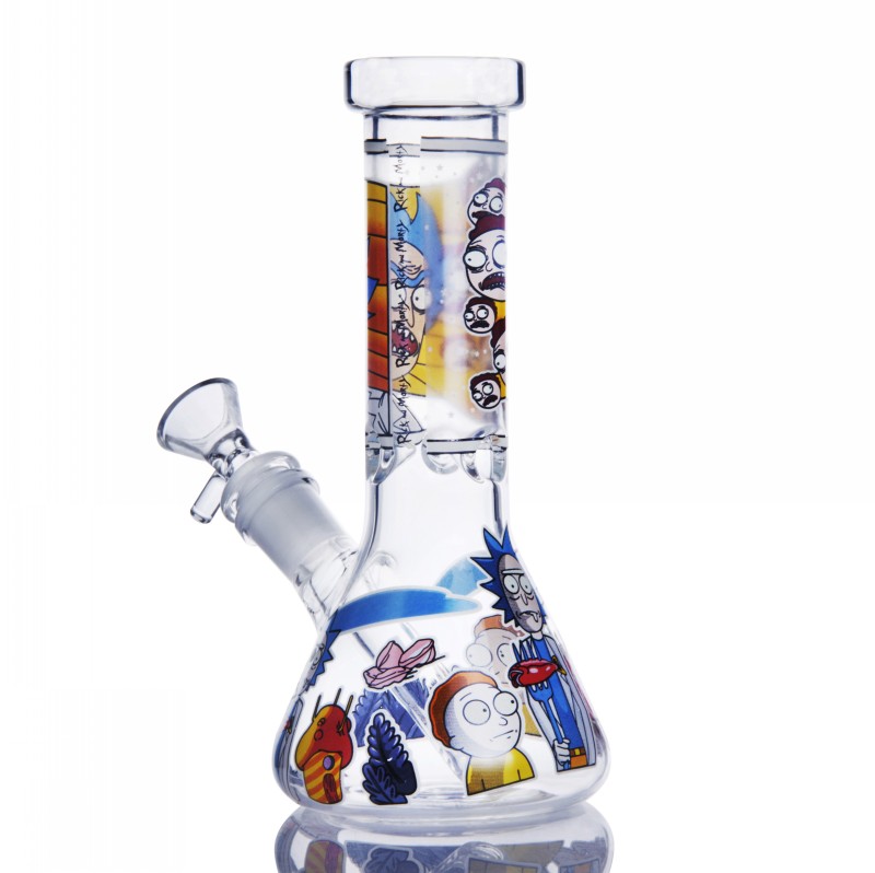 

Cartoon Glass Bong smoke Pipe Downstem Perc Glass Water Bongs Heady Glass Dab Rigs Ice Dab Bong Hookahs Shisha With 14mm Bowl Piece