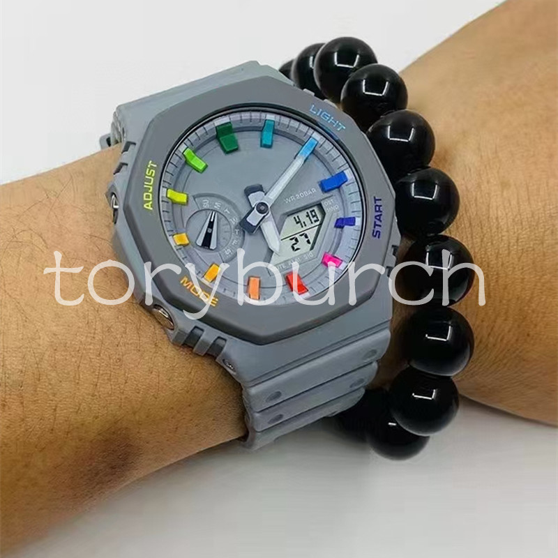 

Hot items G watch Display 2100 high quality #21-#30 Quartz Male Electronic Reloj Hombre wristwatch World Time All functions automatic light shock resistant, #23 no box