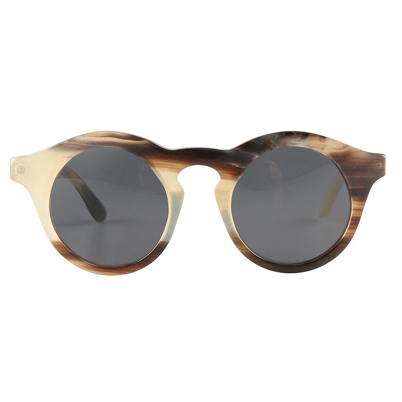 

Fashion round natural yak horn polarized sunglasses for women optical glasses eyeglasses