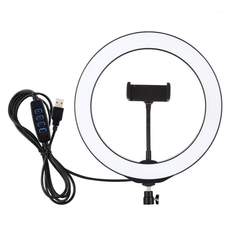 

PULUZ PU397 10.2 Inch LED Fill Light RGBW LED Ring Light 80 Ring with Phone Clamp for Vlogging Photography Video1