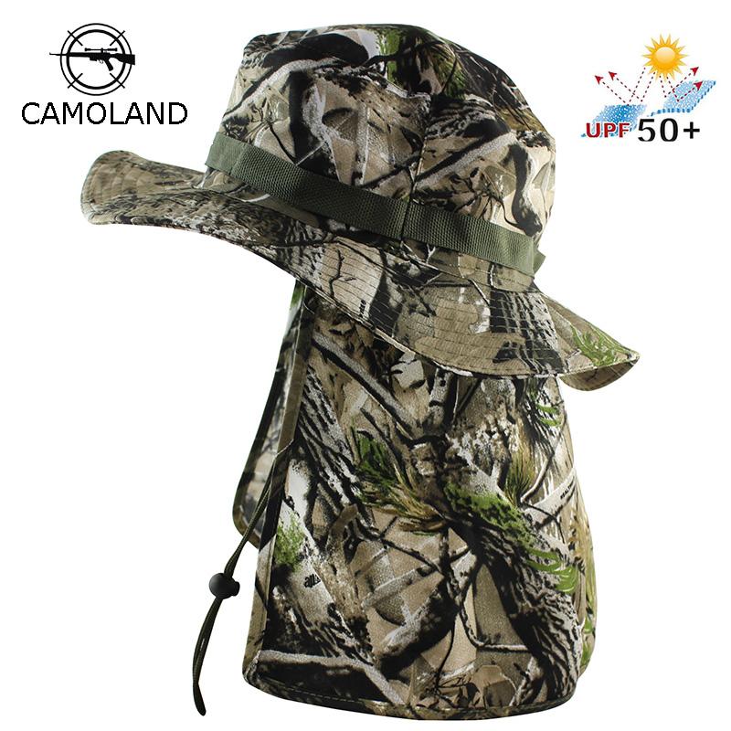 

Tactical Camouflage Boonie Hats Nepalese Cap Bucket Hat Militares Army Mens Hiking Fishing Hat With Flaps UV UPF50, Jg