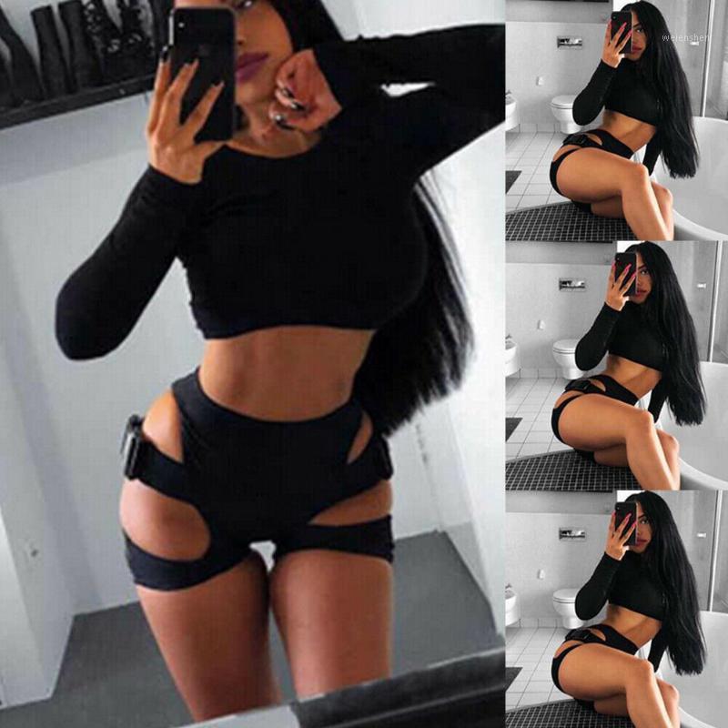 

Women Leopard High Waist Stretchy Yoga Shorts Sportwear Workout Fitness Side Buckle Bandage Hollow Gym Running Athletic Shorts1, Black