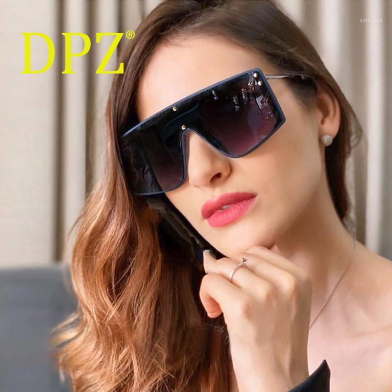 

Sunglasses 2021 DPZ Trendy Big Frame Siamese Women's Fashion Wild Men's UV4001