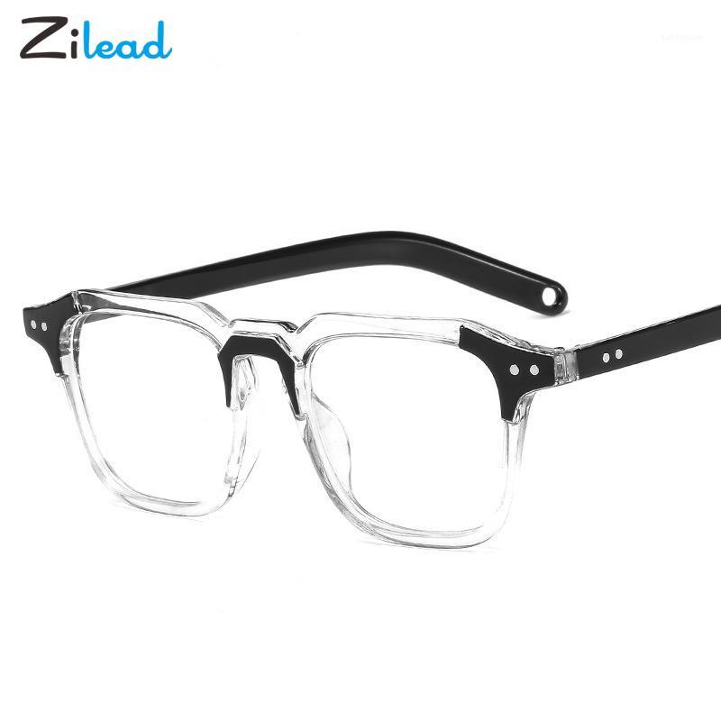 

Zilead Fashion Square Plain Glasses Versatile Transparent Color Glasses Frame Classic Student Soft Clear Lens Spectacles Unisex1