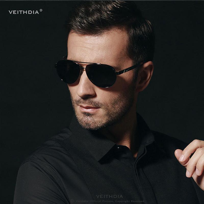 

Sunglasses Polarized Vintage Men Women Brand Design Al-Mg Alloy Pilot Sun Glasses Gafas Masculino VT2605