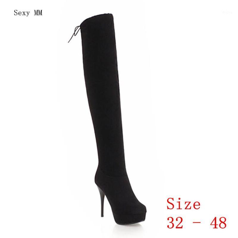 

Platform Women Over the Knee Boots High Heel Shoes Woman Thigh High Boots Small Plus Size 32 33 -40 41 42 43 44 45 46 47 481, Orange