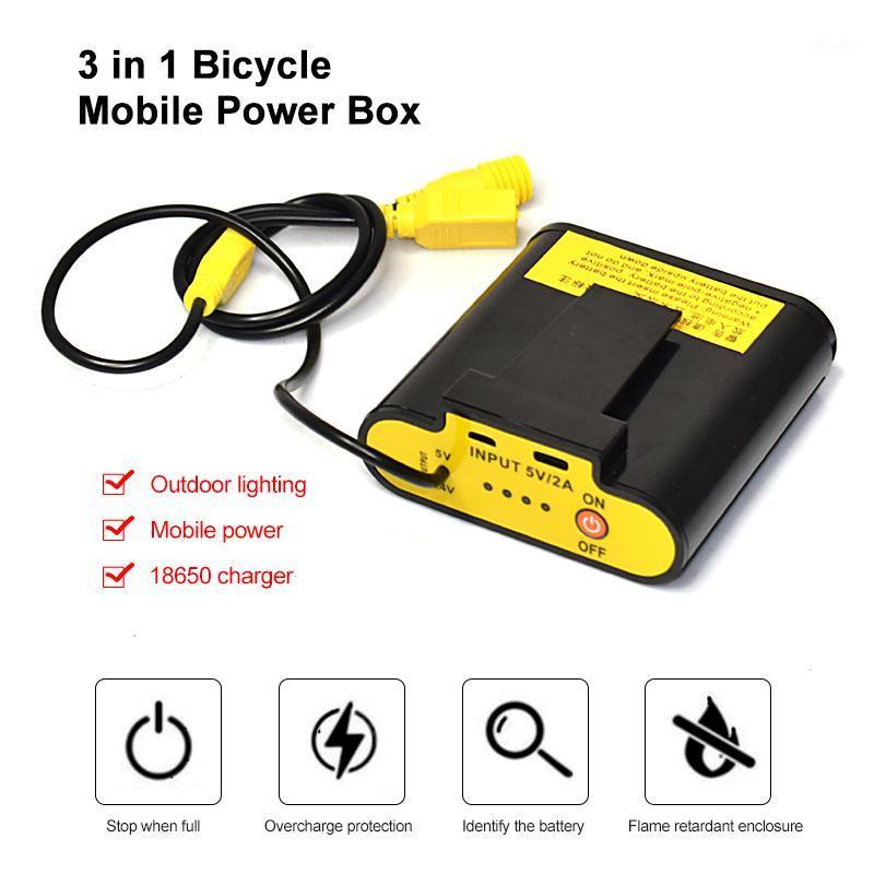 

Waterproof 5V/2A 8.4V USB Power Bank Case Box 4X 18650 Charger Holder Kit For Bicycle light Bike Light cycling accessories1