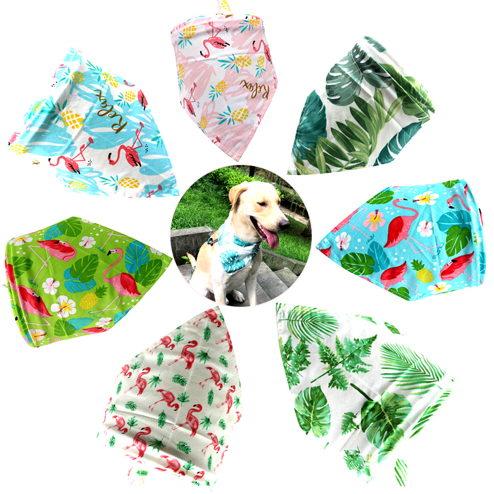 

Summer Dog Bandana Pet Small Dog Scarf Bandanas Cotton Adjustable Personalized Puppy Cat Dog Bibs Pet Supplier cat Accessories