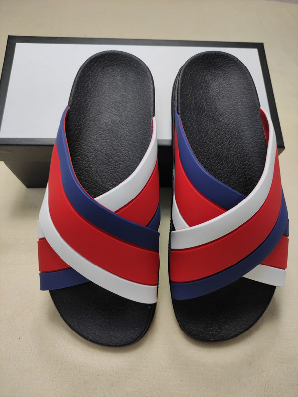 

Slippers Designer Sandals men's slippers gear bottoms women's fashion casual multicolor sizes 35-45, Red