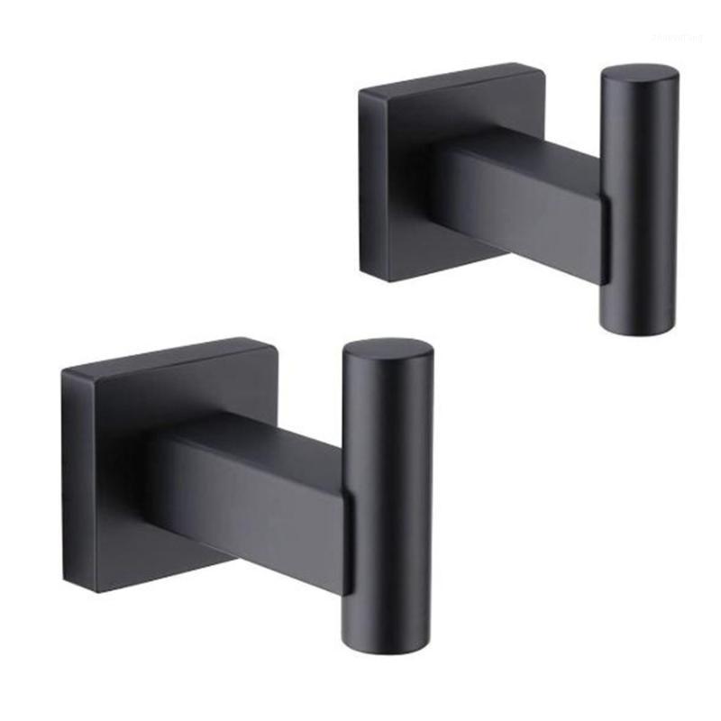 

Robe Hooks 2 Pcs Bathroom Coat Hook 304 Stainless Steel Single Towel / Bathrobe Kitchen Garage Wall Hanging