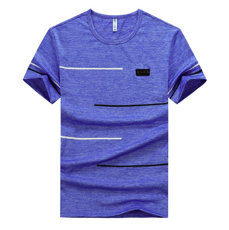 

Summer Fashion Men's Short Sleeve T Shirt Casual quick drying Men khaki blue Slim Fit Hip-Hop Top Tees size M~7XL 8XL 9XL, Red