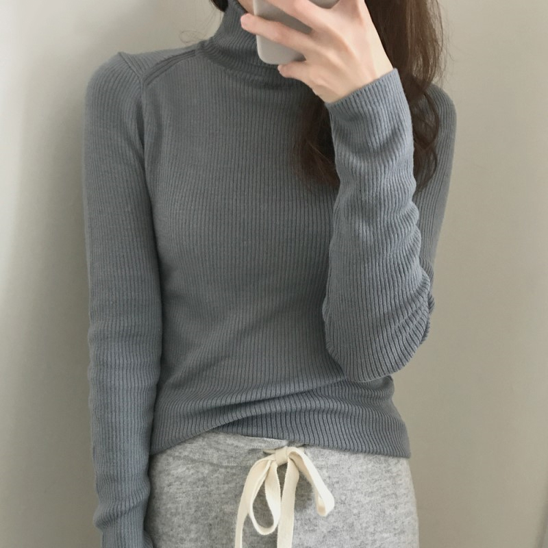 

2021 New Pullovers Nightgown Winter Knit High Style Minimalist Female Ladies Tops Sw7515 UR9Z, Beige
