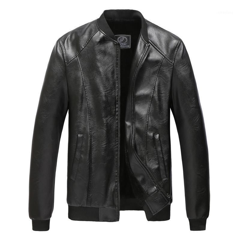 

Black Classic Soft Leather Bomber Jacket Men Streetwear Clothes 2020 Spring Autumn Men Coat Veste Homme Mens Baseball Jacket1, As pic