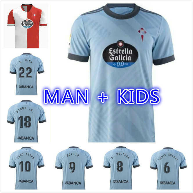 21 22 RC Celta de Vigo Soccer Jersey 2021 2022 LOBOTKA IAGO ASPAS SANTL MINA Man + Kids kits Home away Football Shirt SISTO BOUFAL camiseta-image-747924043