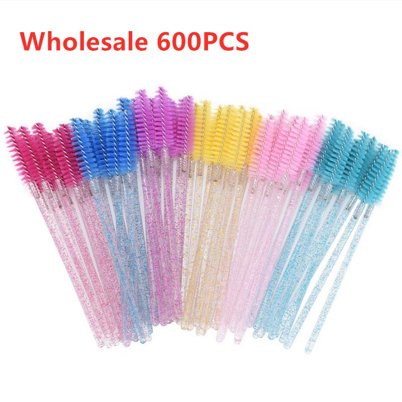 

600pcs=12packs Wholesale Eyelash Brushes Makeup Brushes Disposable Mascara Wands Applicator Spoolers Eye Lashes Cosmetic Tools