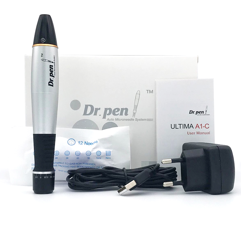 

Dr.Pen A1-C Electric Derma Pen Microneedle kits With Cartridges Key Switch Version Skin Care Tools