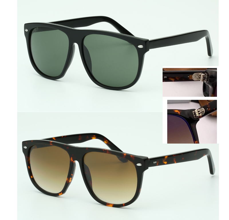 

new 2021 top quality oversized 60mm sunglasses men women brand designer uv400 sun glasses vintage gradient gray glass lens fashion gafas, White;black