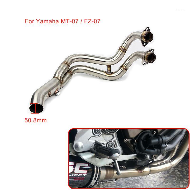 

MTCLUB Motorcycle Modified Slip On Exhaust Contact Middle Link Pipe For MT-07 FZ-07 MT07 MT 07 FZ 07 2014 2015 2016 20171