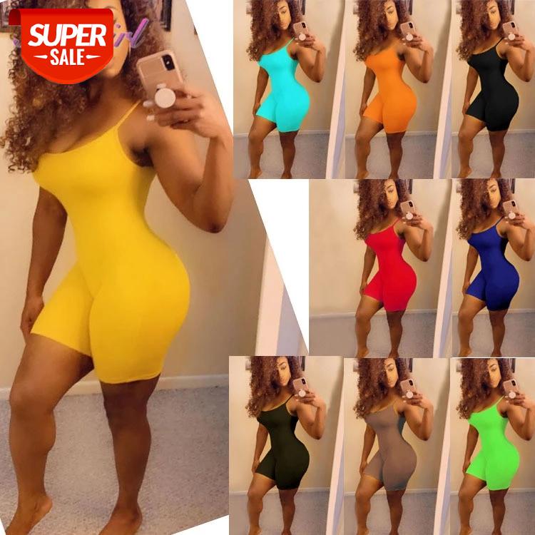 

Casual Solid Spaghetti Strapless Backless Night Party Club Skinny Short Jumpsuit Women Sport Outfit Playsuit Rompers Tracksuit #wo3k, Black;white