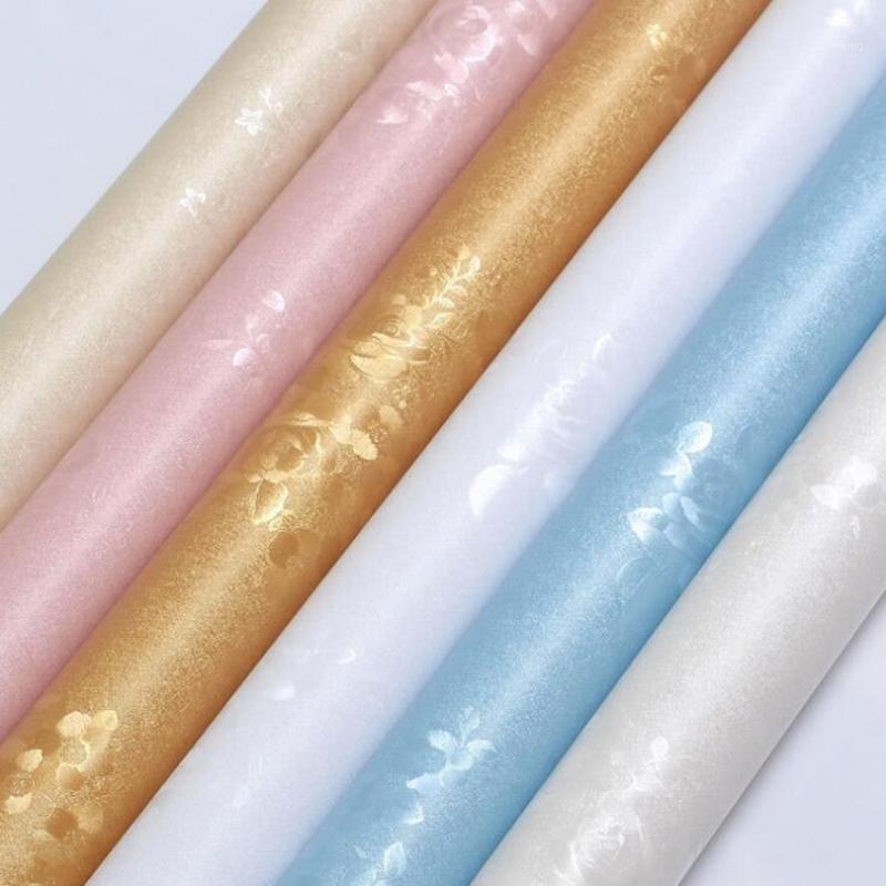 

3D Embossed Modern Wall Paper Floral Wallpapers Self Adhesive for Wall Covering Bedroom Living Room Wallpapers Home Decor1, Pink