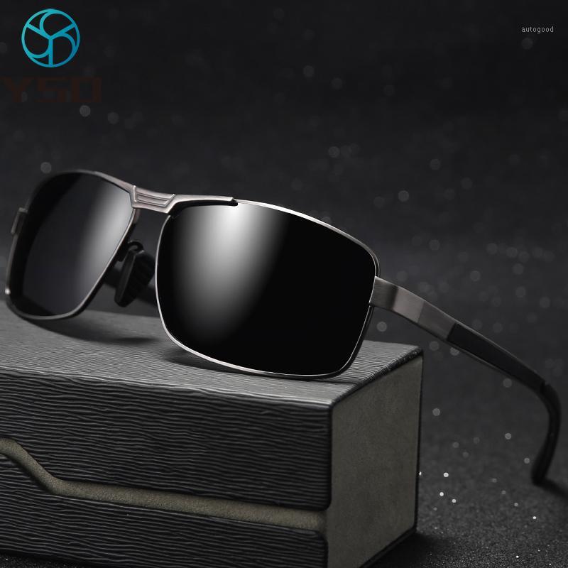 

Sunglasses YSO 2021 Men Metal Frame Rectangle Polarized UV Protection Glasses For Car Driving Man Classic 24901