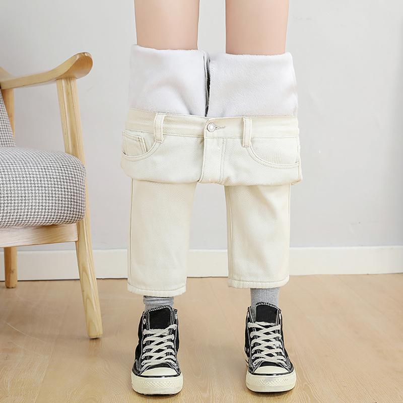 

Winter Warm Jeans Woman 2020 High Waist Casual Velvet Ladies Trousers Female Pantalon Denim jeans for Women Pants Plus size, Db