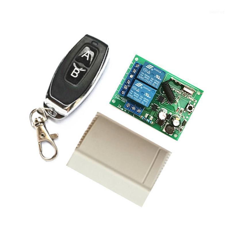 

433Mhz universal wireless remote control switch AC85-250V 220V 2CH relay receiver module and RF 433 Mhz for light switch garage1