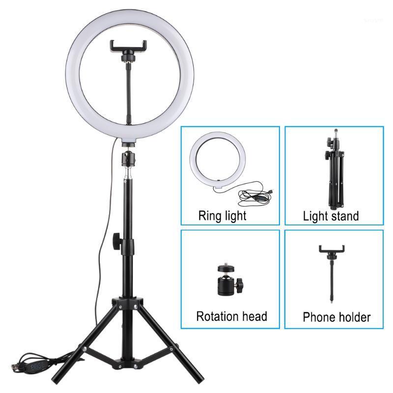 

10 Inch Photo LED Selfie Ring Light Tripod LED Ring Light For Phone Youtube Video Camera Studio Make Up Lamp With USB Lamp1