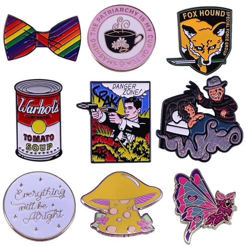 

Pins, Brooches K2169 Cartoon Cool Pins Enamel Pin Collection Fashion TV Show Brooch For Friends Backpack Lapel Badge Jewelry Gift