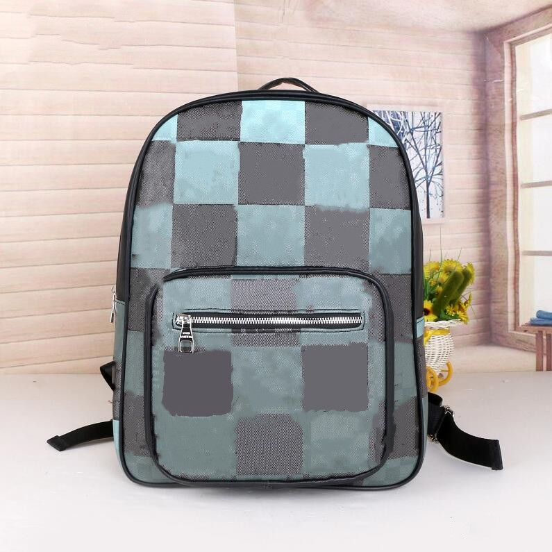 

new 2021 Fashion Free Shipping Wholesale leather handbag purse men women fashion back pack package messenger bag student backpack, Blue