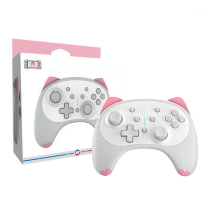 

New Cute Cat Ears Handle Rechargeable Controllers With Dual Motor Vibration For Switch/Switch Lite Handle Cat Game Accessories1