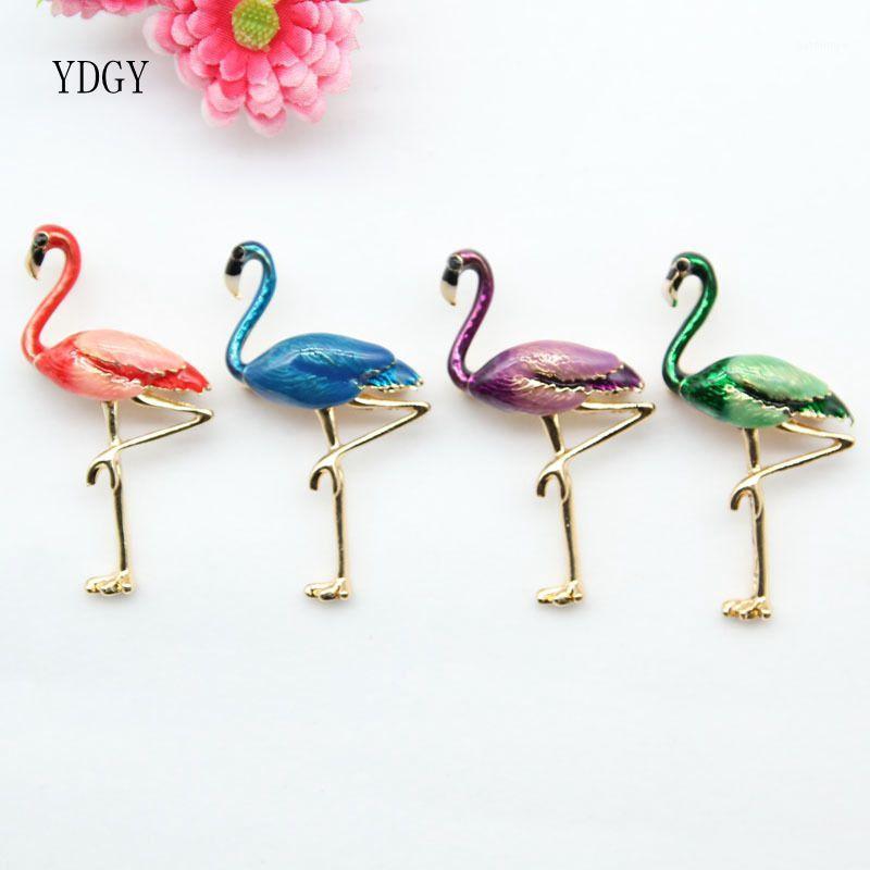

YDGY Cute Enamel Flamingo Brooches Unisex Women and Men Brooch Pin Bird Animal Broches Fashion Dress Coat Accessories1