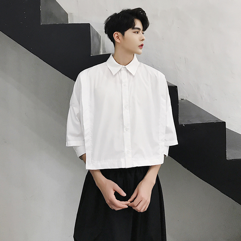 

2021 S-6xl!! Summer Designer New Two-sleeve Shirt with Silhouette Wide Pure Popular Color Men of Short Sleeves R5M7, Black