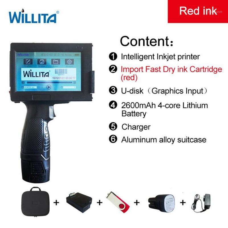 

Hot sell handheld inkjet hand held inject hand jet printer with red ink1