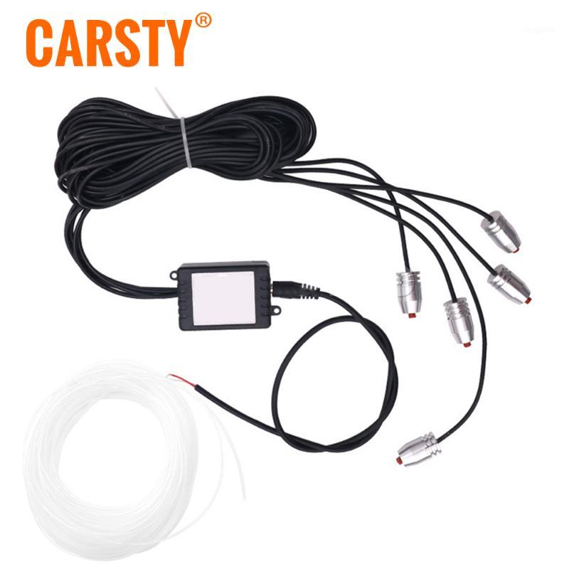 

Carsty Car LED Atmosphere Lamp Colorful Cold Light Rays Instrument Decoration Lights Mobile App 4 in 1 Music Sound Control1