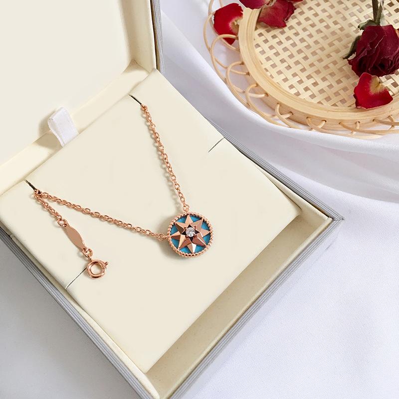 

Popular fashion hip-hop deserve to act the role of ms lucky star anise compass collarbone chain necklace