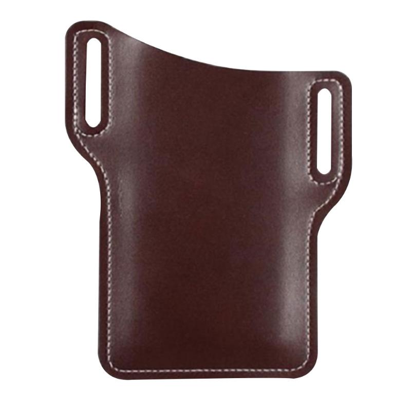 

Case Waterproof Wear Resistant PU Leather Gift Fashion Cell Phone Holster With Belt Hole Protection Bag Universal Waist Hanging, Black